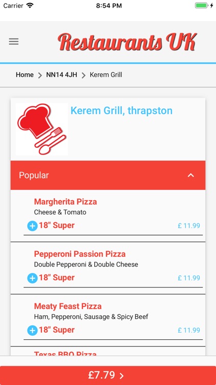 Restaurants UK screenshot-3