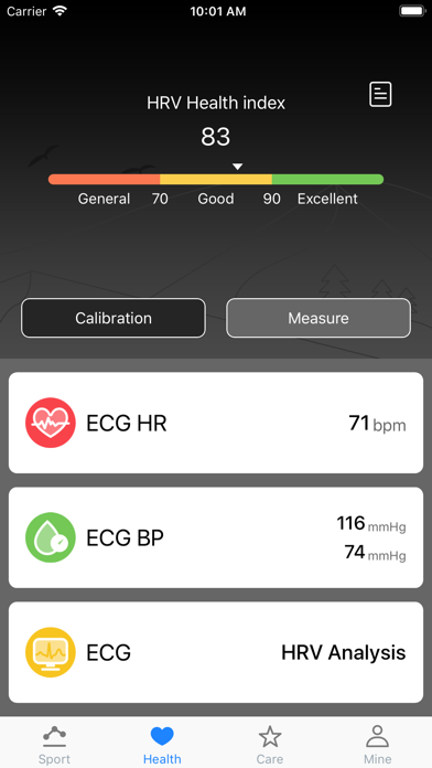 SwissFit ECG screenshot 2