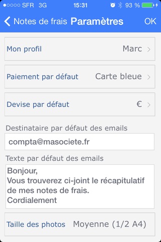 WM Note de frais screenshot 4