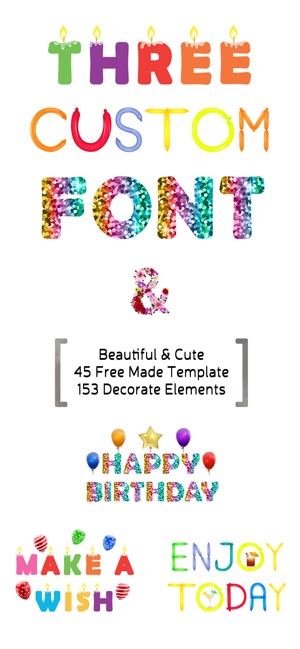 Happy Birthday CUstom FONt(圖1)-速報App