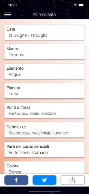 Oroscopo Cancro Quotidiano Su App Store