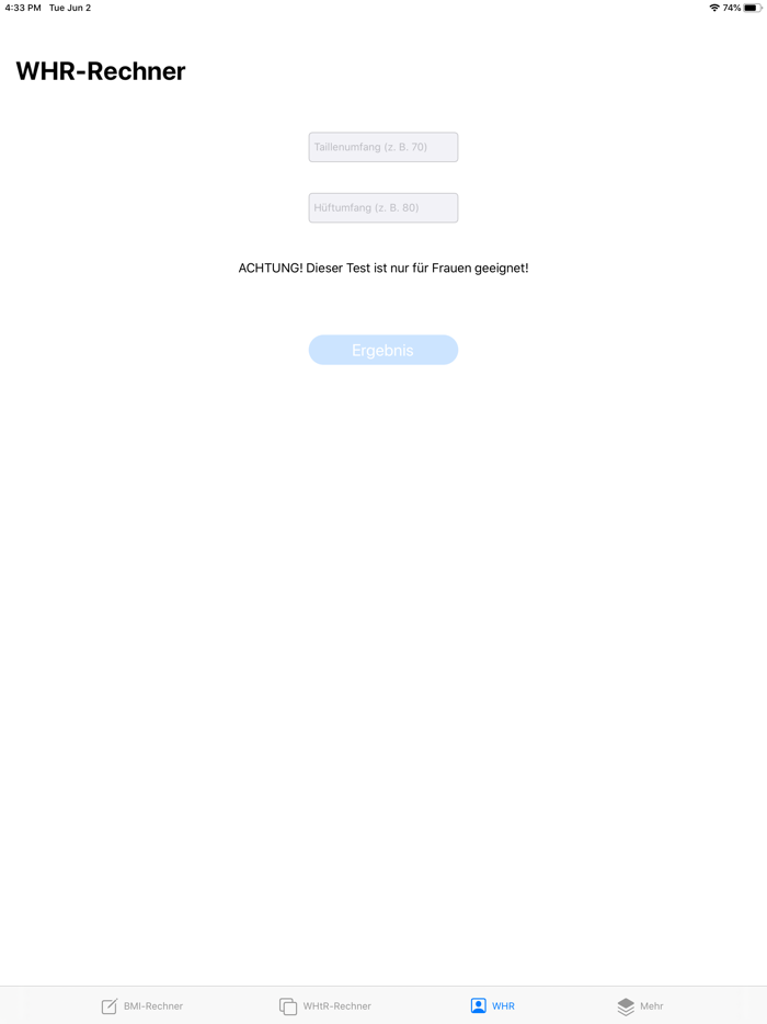 Einfache Körpertests Pro