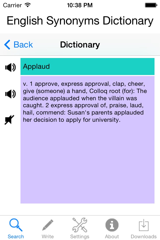 Synonyms English Dictionary screenshot 2