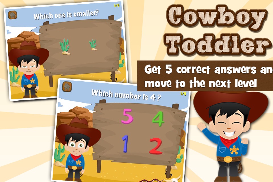 Cowboy Toddler Learning Games screenshot 3