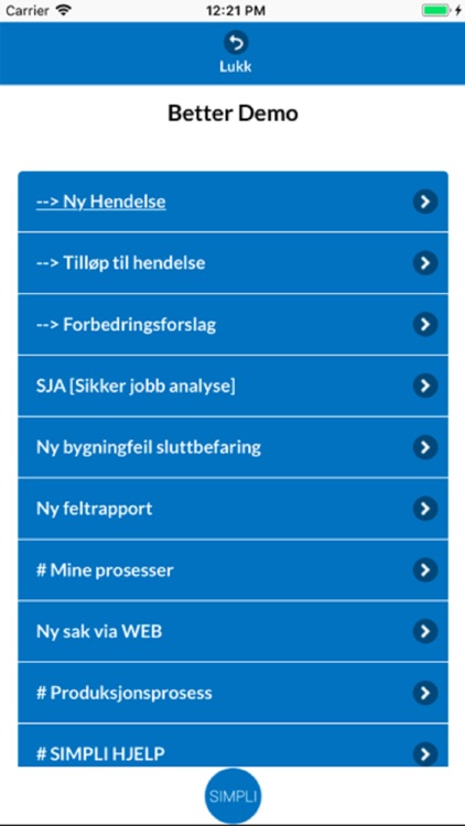 SIMPLI App Veidekke