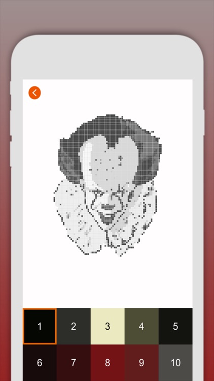 Pennywise Coloring Pixel Art!