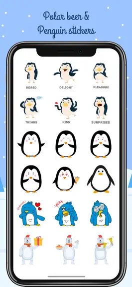 Game screenshot Polar Bear & Penguin Stickers mod apk