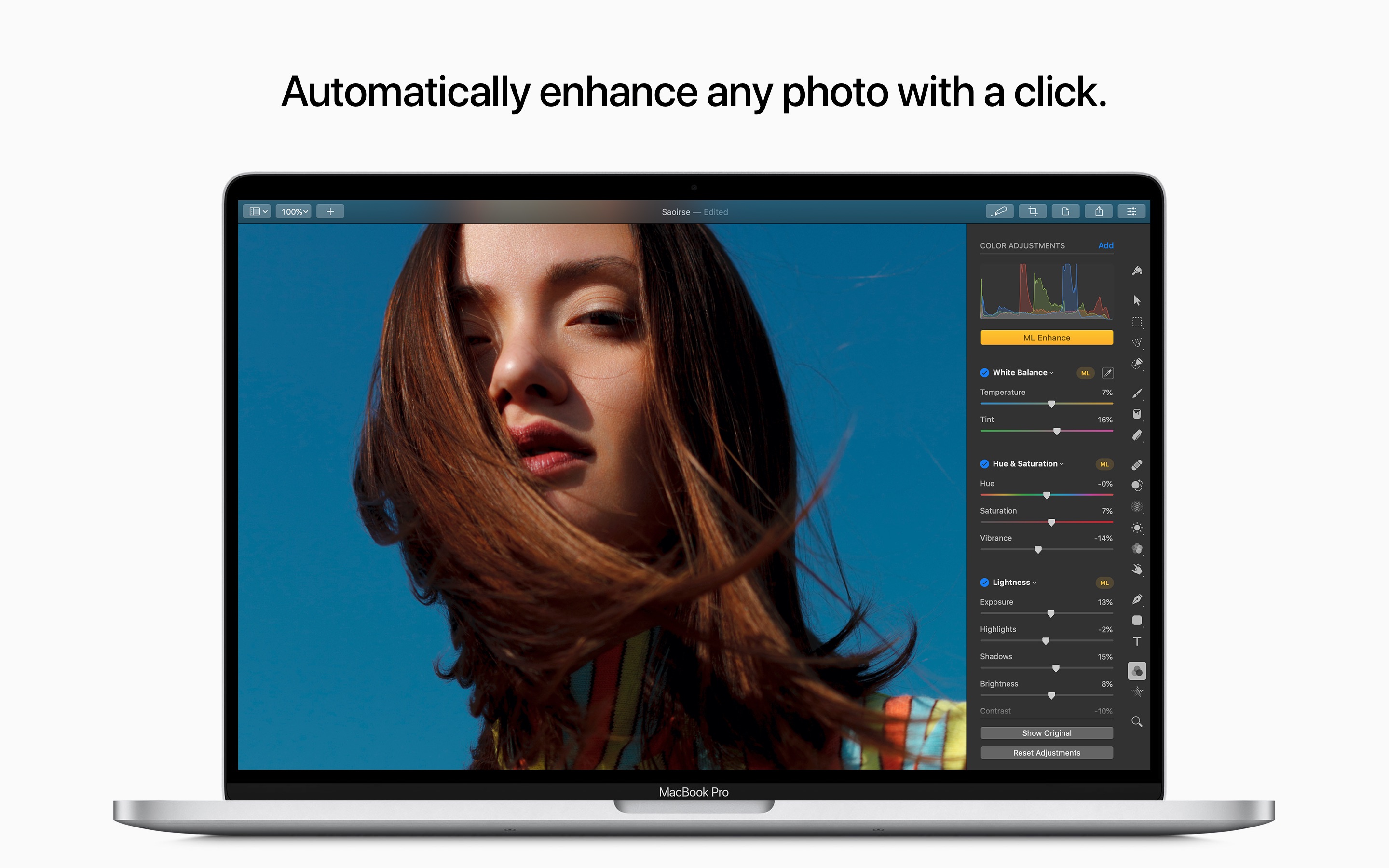 Screenshot do app Pixelmator Pro