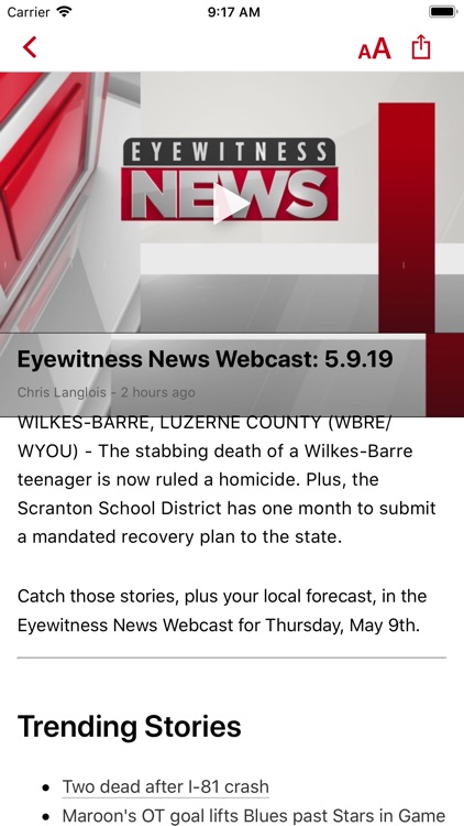 EYEWITNESS NEWS WBRE, WYOU