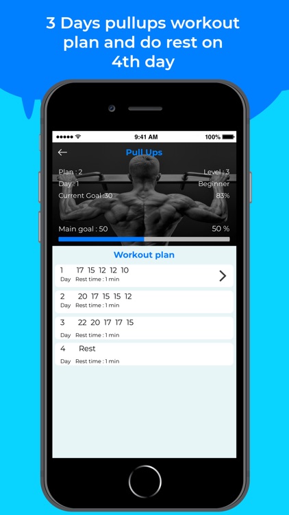 50 Pull-Ups Workout Challenge screenshot-3