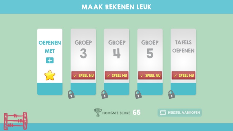 Rekenspelletjes groep 3 t/m 5