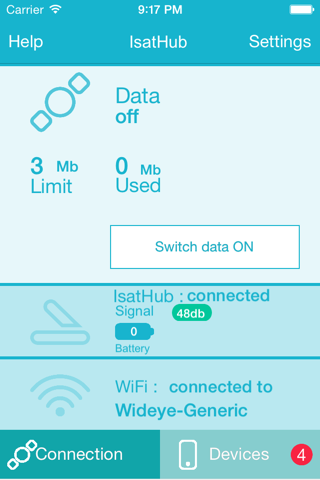 Control App - náhled