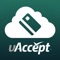 The uAccept Merchant Account Processing app allows businesses to quickly and easily accept credit and debit card transactions from their iPhone