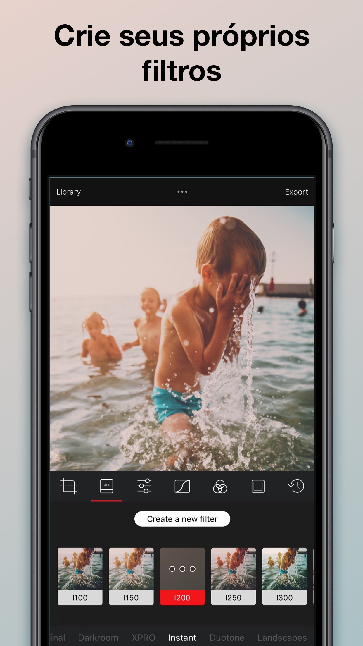 Screenshot do app Darkroom: Edite foto e vídeo