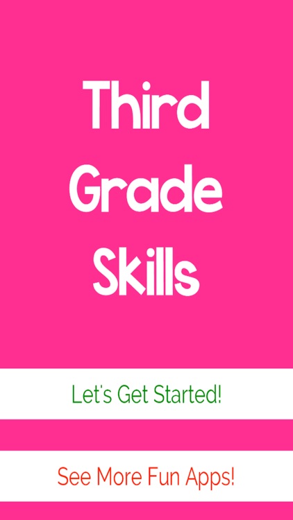 Third Grade Skills Flash Card2