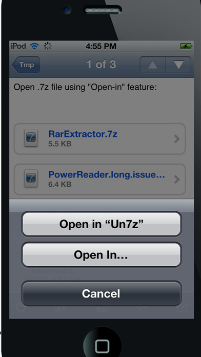 Un7z - "Extract .7z files from Mail and Safari..." Screenshot 1