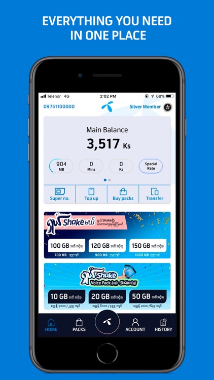 MyTelenor, Myanmar