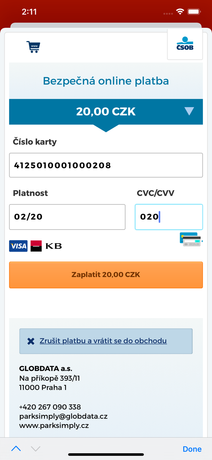 ParkSimply Pardubice