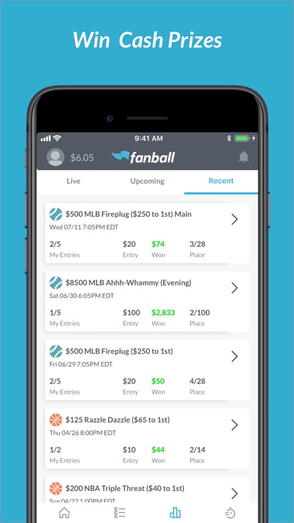 Fanball:  Daily Fantasy Sports screenshot-4