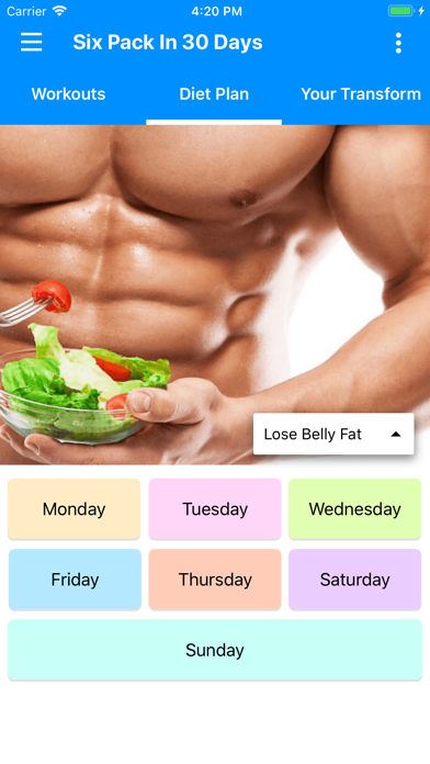 Six Pack in 30 Days -With Diet screenshot 3
