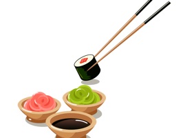The AmThucNhatBanSt is a cartoon sticker, which are designed with the Japanese foods, it's look nice