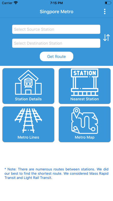 Singapore Metro - Route Plan screenshot 2