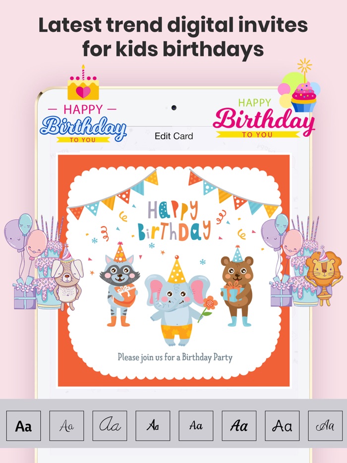 Birthday Invitations Creator