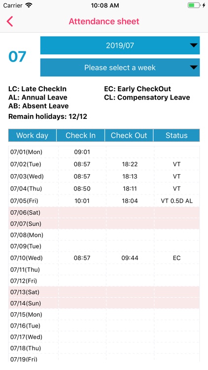 Hyperion Timesheet screenshot-3