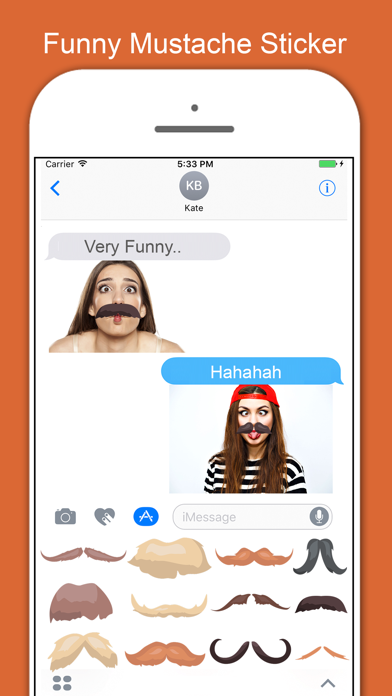 How to cancel & delete Mustache Stickers Pack For Men from iphone & ipad 3