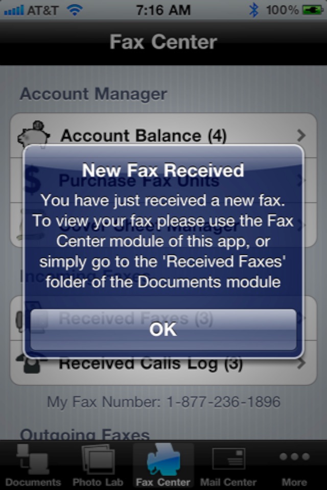 Faxing for iPhone screenshot 4