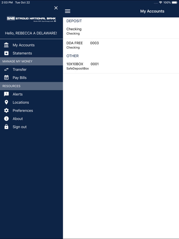 Screenshot #5 pour Stroud National Bank Mobile