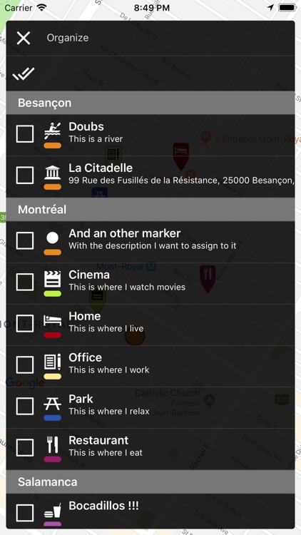 Map Marker: places organizer screenshot-5