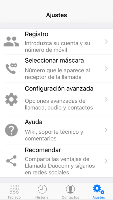 How to cancel & delete Llamada Duocom, grabar llamada from iphone & ipad 1