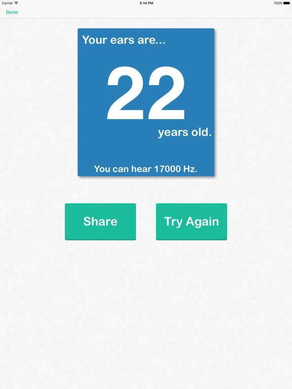 Hearing Test & Ear Age Test screenshot