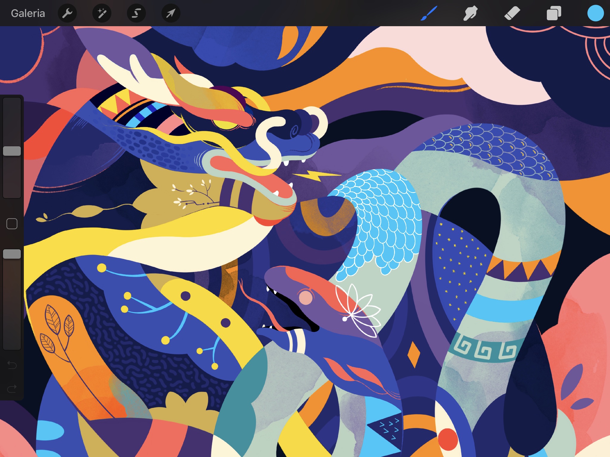 Screenshot do app Procreate