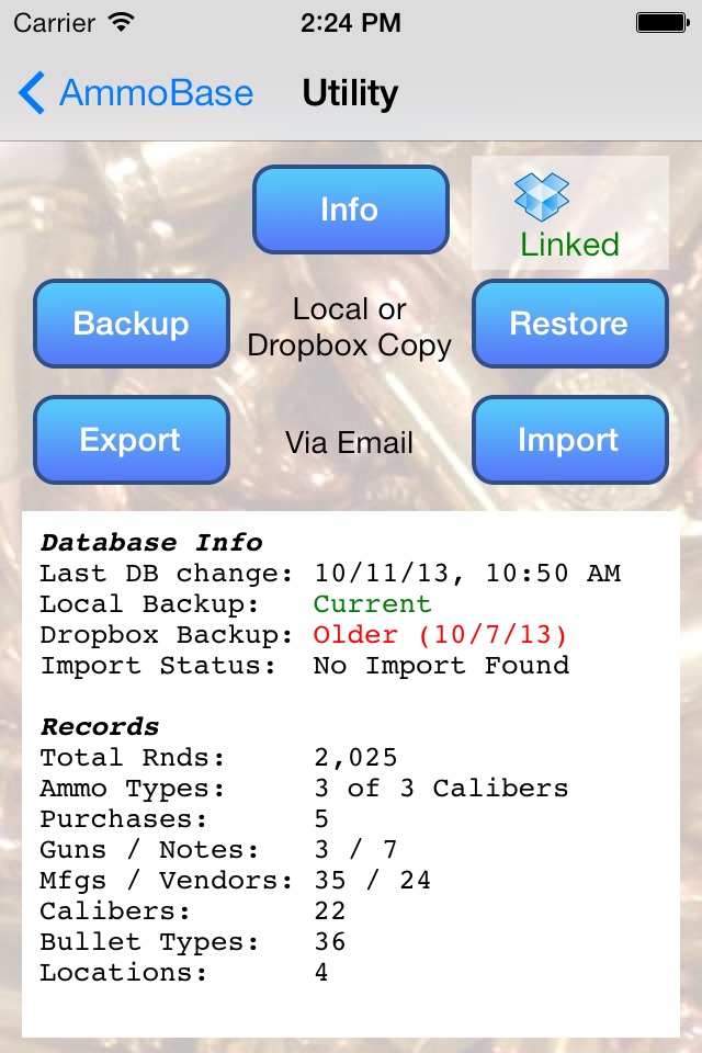 AmmoBase screenshot 4
