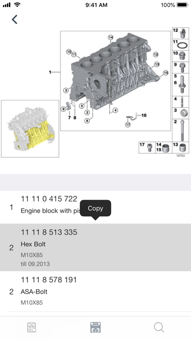Car parts for BMW diagrams Screenshot 1