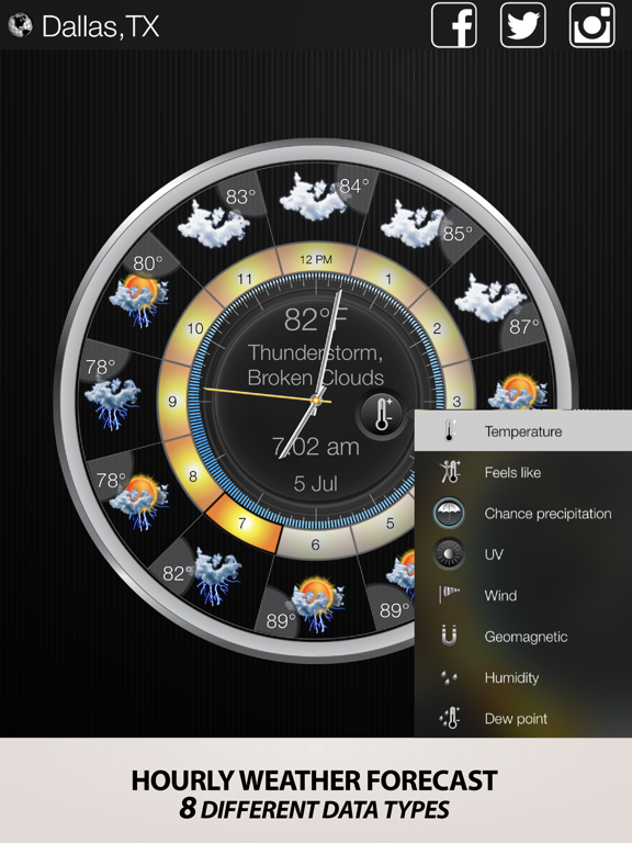 Weather & clock free widget screenshot