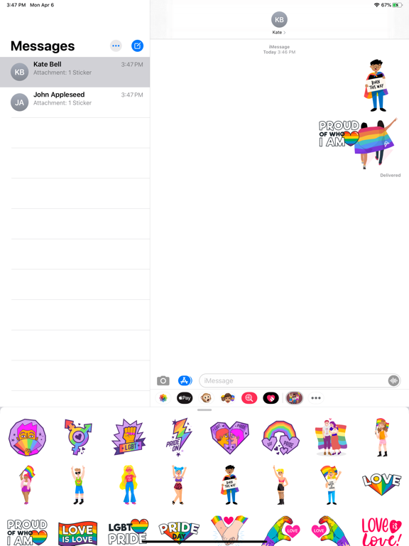 Screenshot #5 pour LGBT Happy Pride Stickers