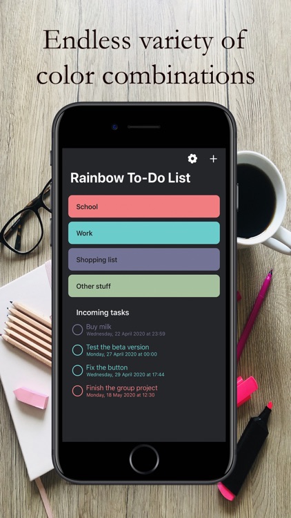 Rainbow TO-DO List & Reminders