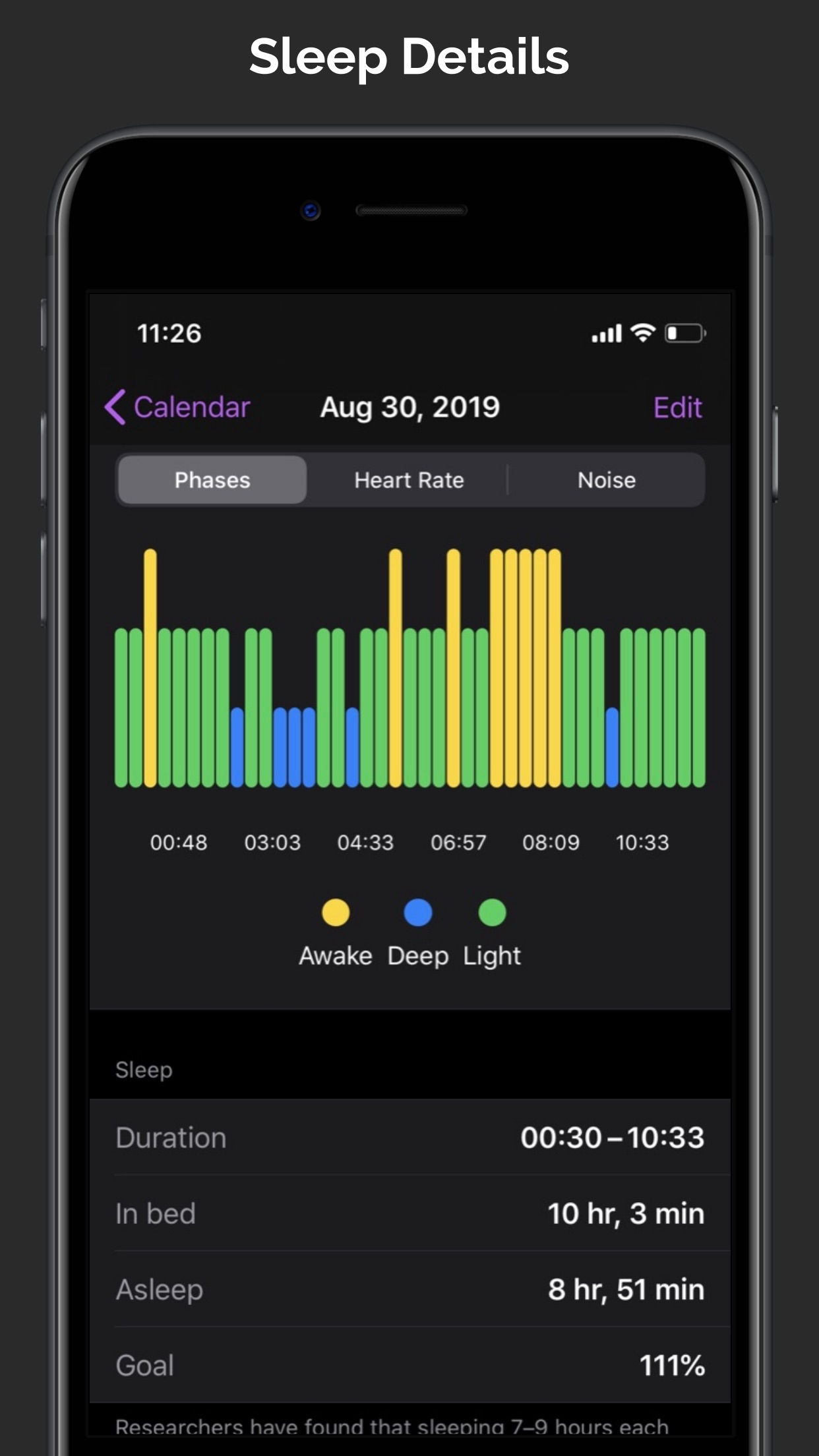 Screenshot do app NapBot - Auto Sleep Tracker