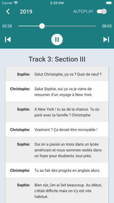 LC French Aural - educate.ie screenshot 2