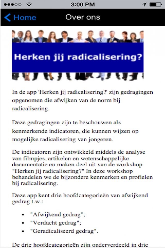 Herken jij radicalisering screenshot 2