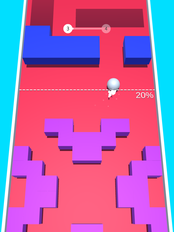 DodgeBall: Color Block Bump 3Dのおすすめ画像1