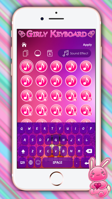 Cute Girly Keyboard Themes screenshot 4