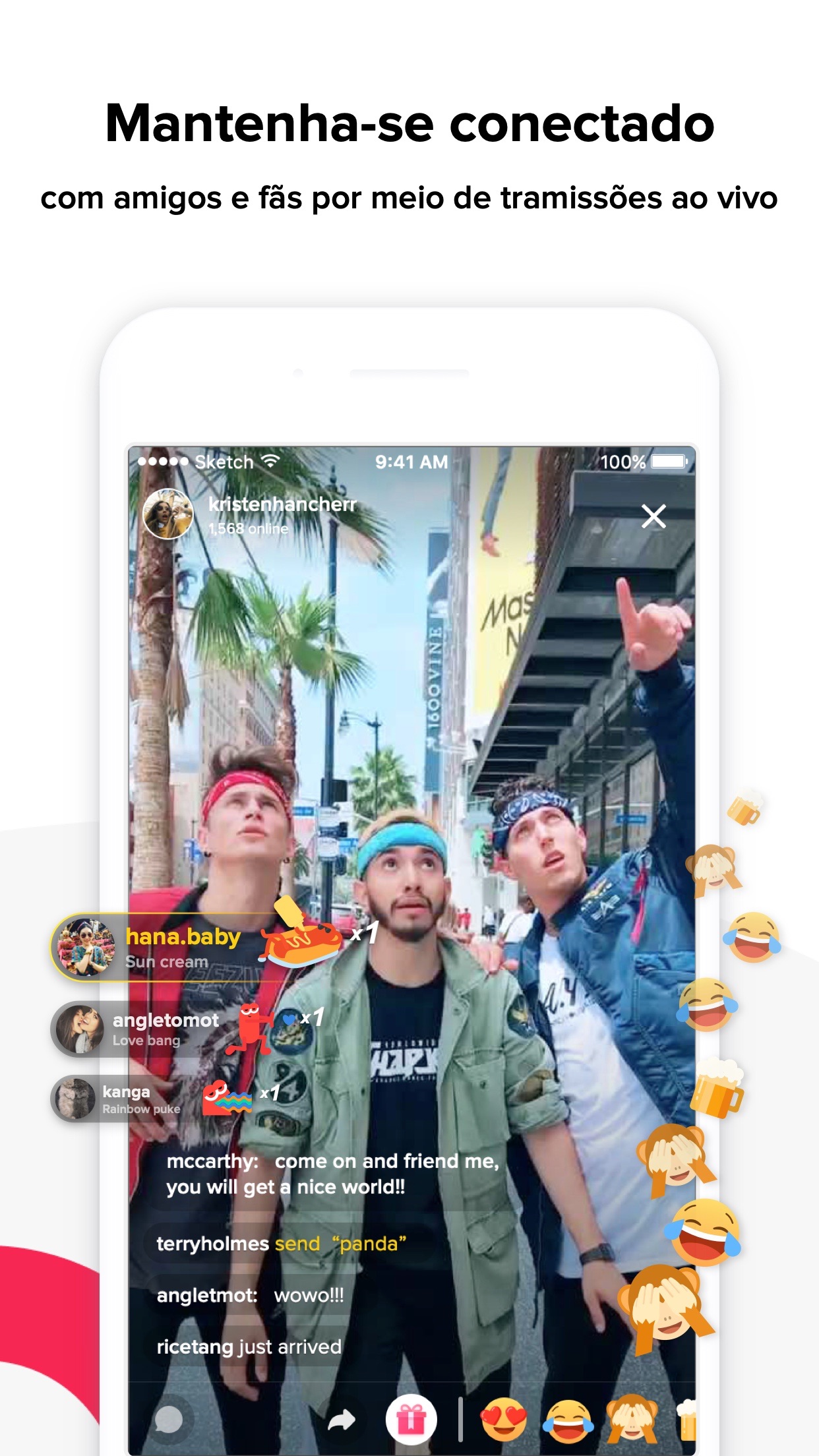 Screenshot do app TikTok