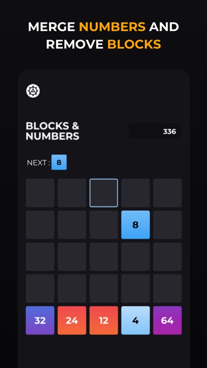 Blocks & Numbers: Merge a Row