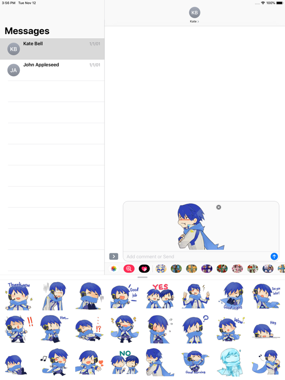 VOCALOID Kaito chibi - Vocaloid - Sticker