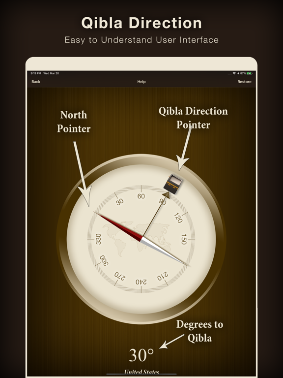 Qibla Compass - Free screenshot