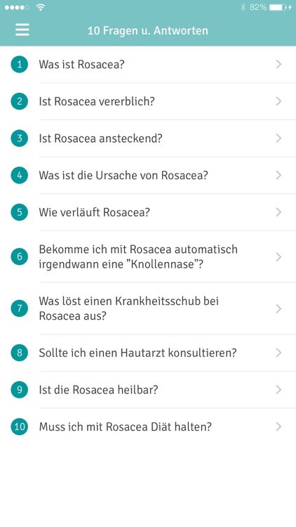 Rosacea-Tagebuch